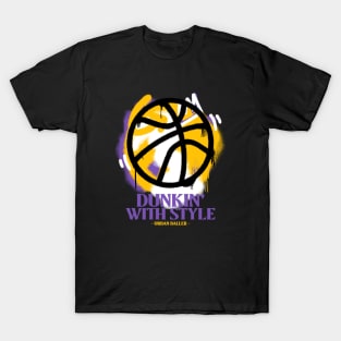 Dunkin' with style graffiti basketball ball T-Shirt